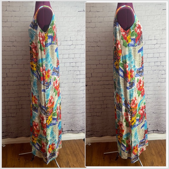 C. A. Sport magic silk California road-trip maxi dress size medium - Picture 2 of 4